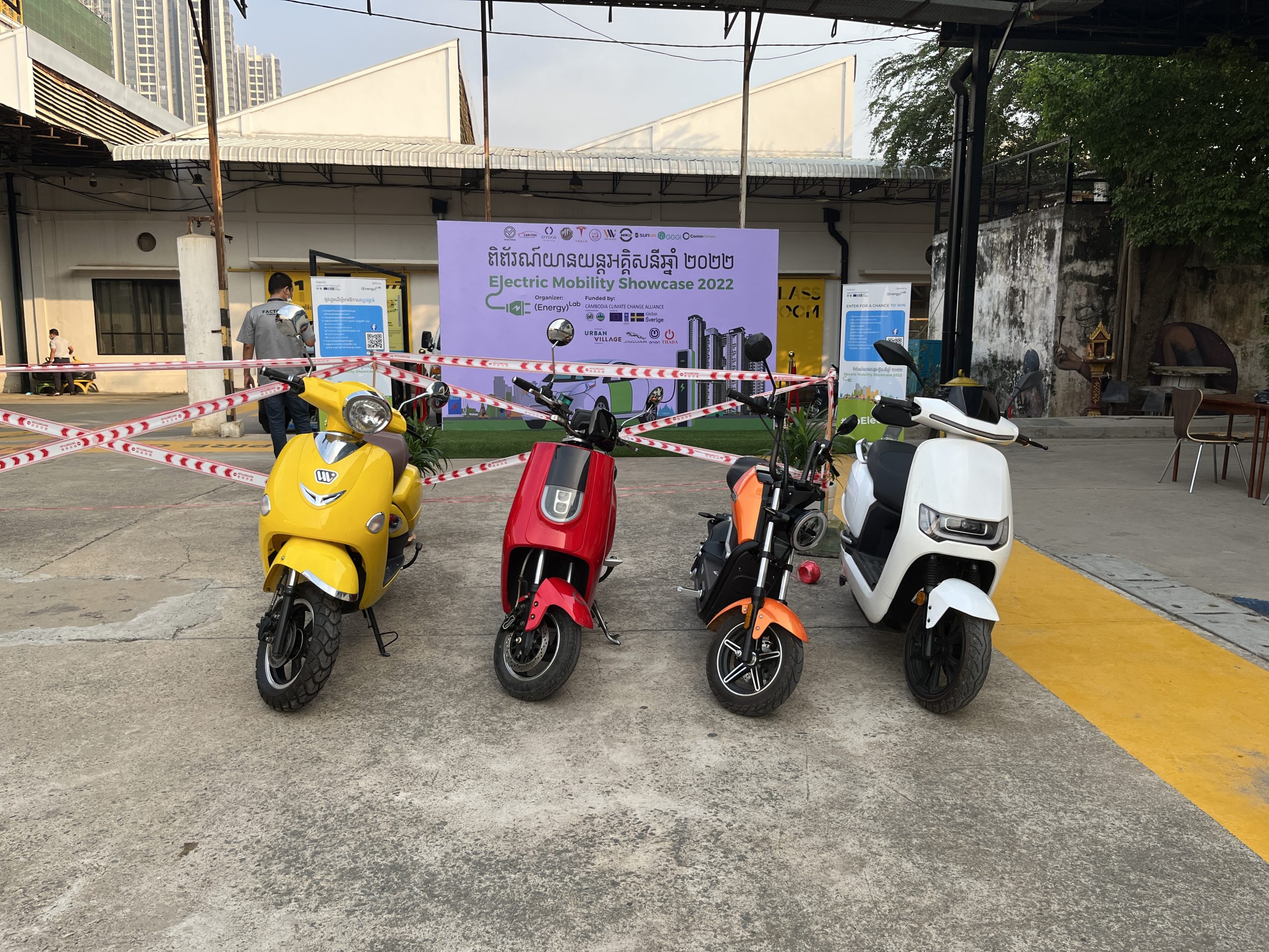 EV products on show in Phnom Penh