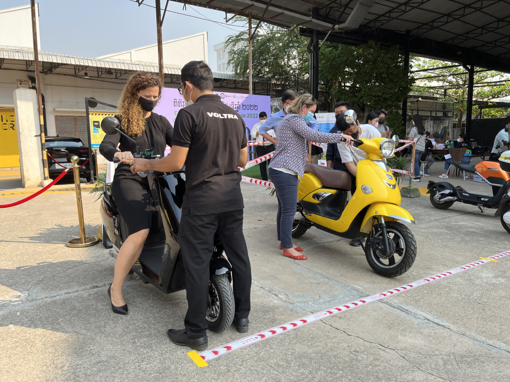 EV products on show in Phnom Penh