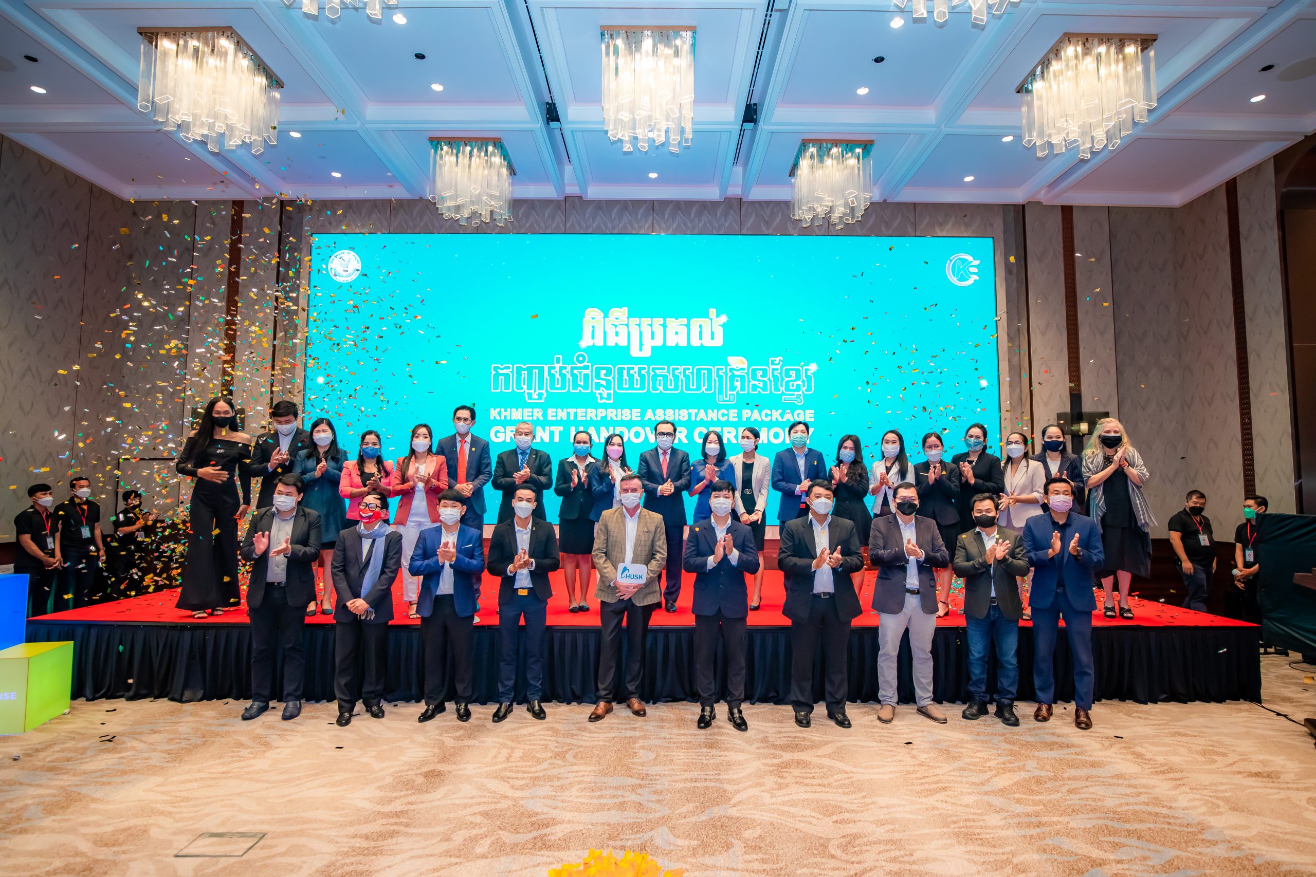 Khmer Enterprise handover assistance package grant to 49 SMEs and Startups
