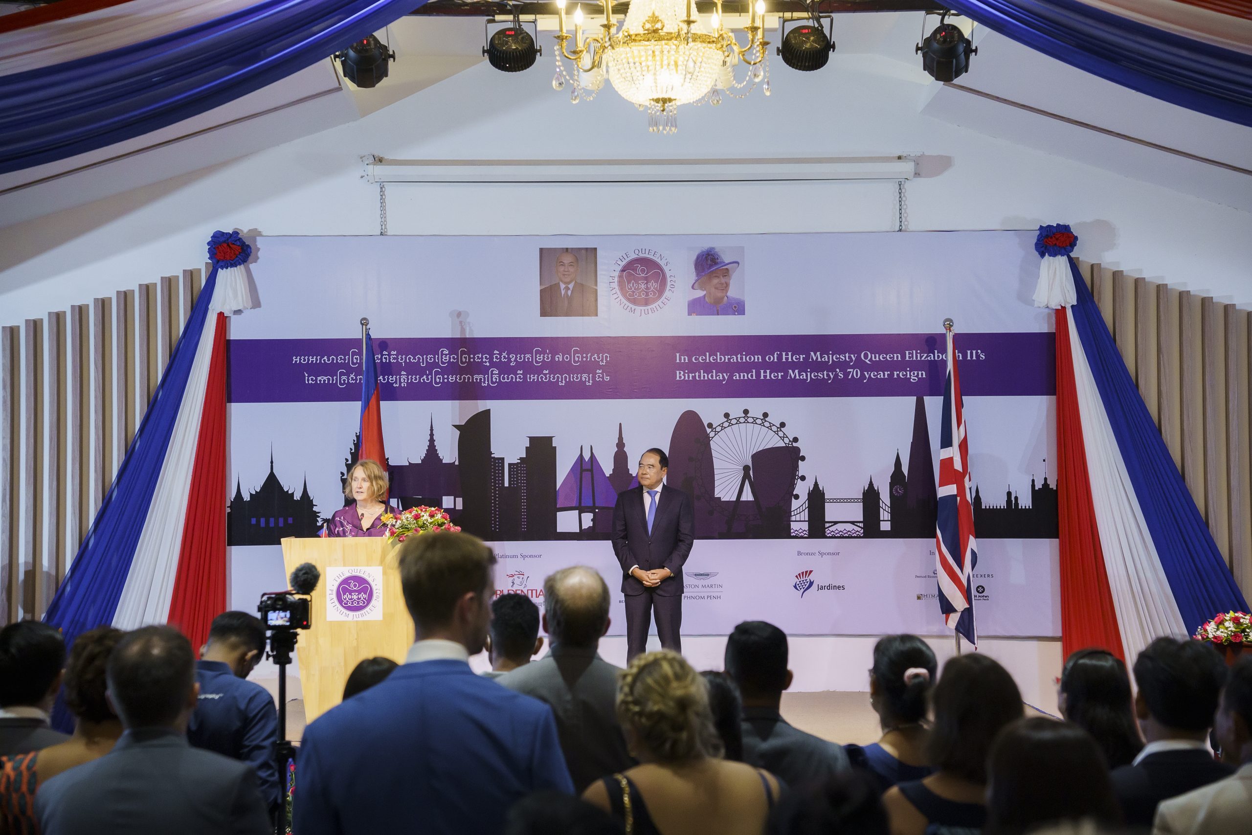 Cambodia’s business and diplomatic community celebrate British Embassy’s Platinum Jubilee