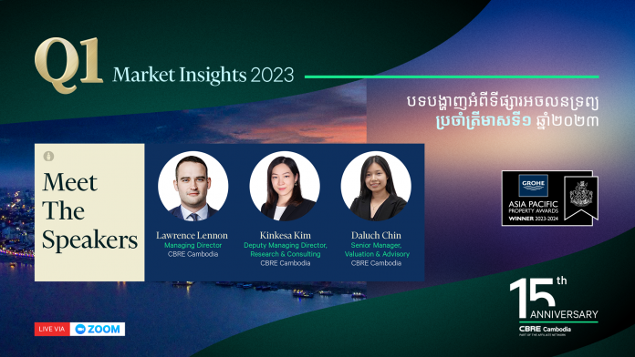 CBRE Cambodia’s Q1 2023 Market Insights report highlights a challenging landscape for the real estate industry in Phnom Penh
