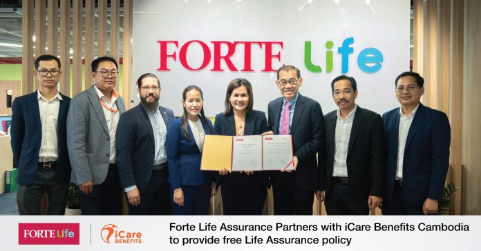 iCare Benefits Cambodia Partners with Forte​​ Life Assurance to provide free Life Assurance policy