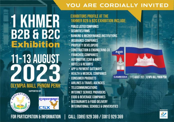 1Khmer B2B and B2C Exhibition 2023: Showcasing Cambodian and International Companies for Business and Consumer Markets