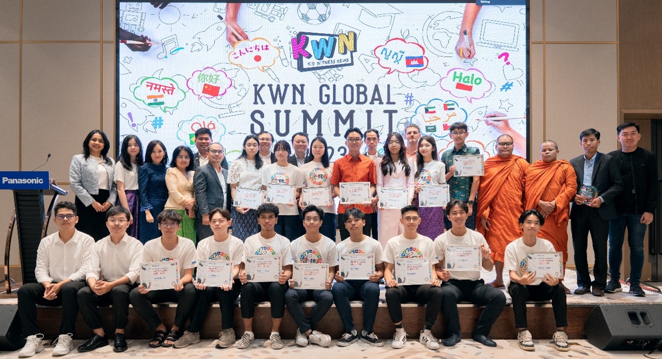 Panasonic Cambodia Successfully Concludes Kid Witness News Global Summit 2023: Empowering Young Filmmakers to Address Global Issues