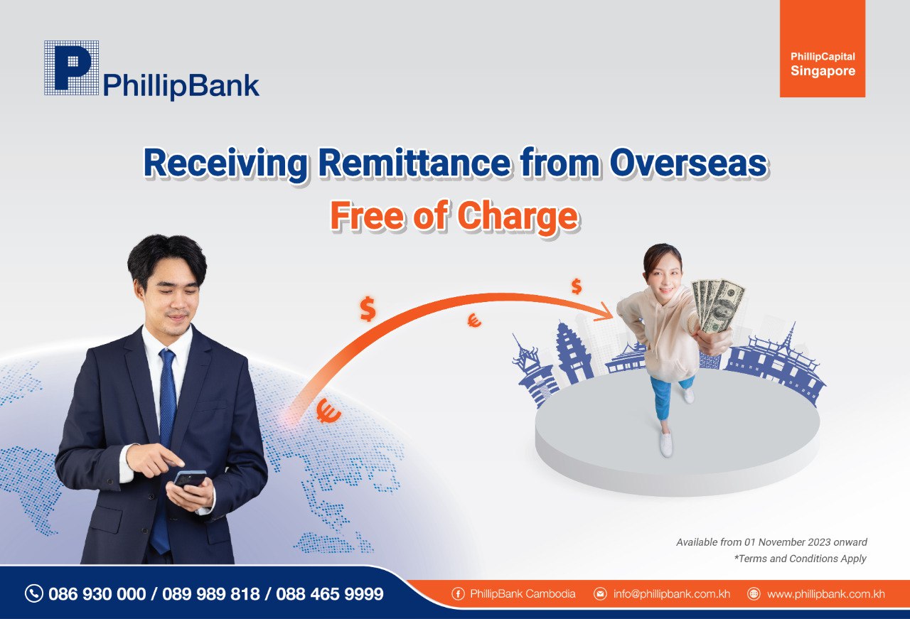 Phillip Bank Introduces Free Remittance Receiving Service, Bolstering Financial Accessibility in Cambodia