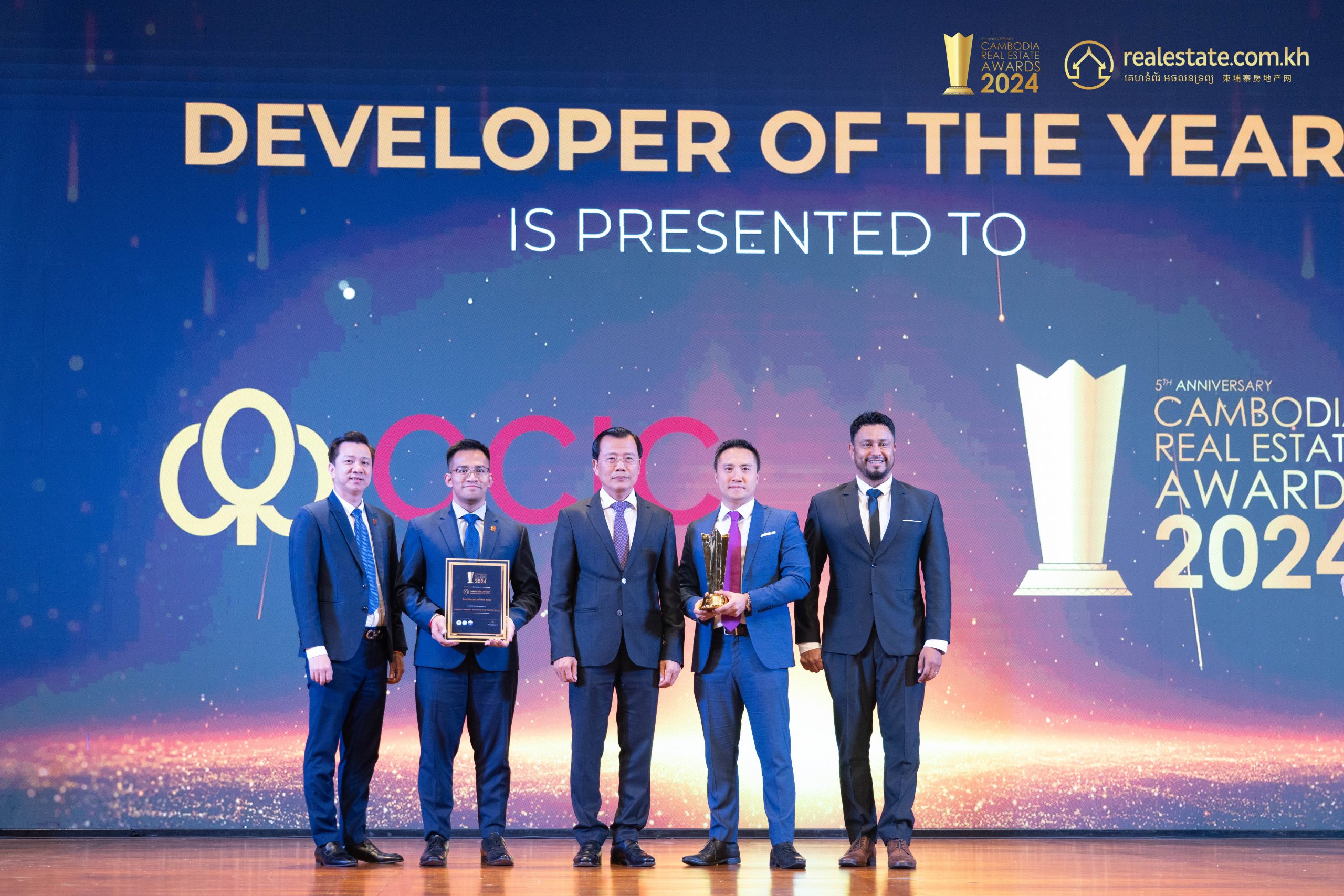 OCIC Group Awarded Developer Of The Year, With A Total Of 7 Awards, At The Cambodia Real Estate Awards 2024