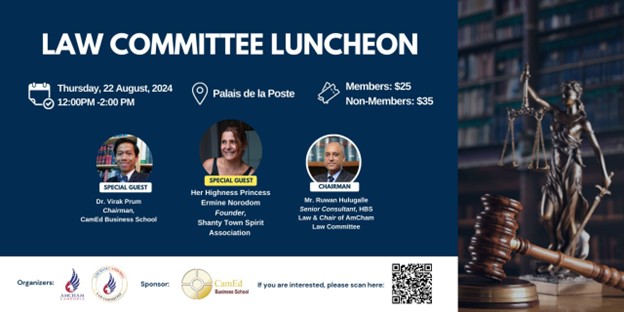 AmCham Law Committee Luncheon Set for 22 August at Palais de la Poste