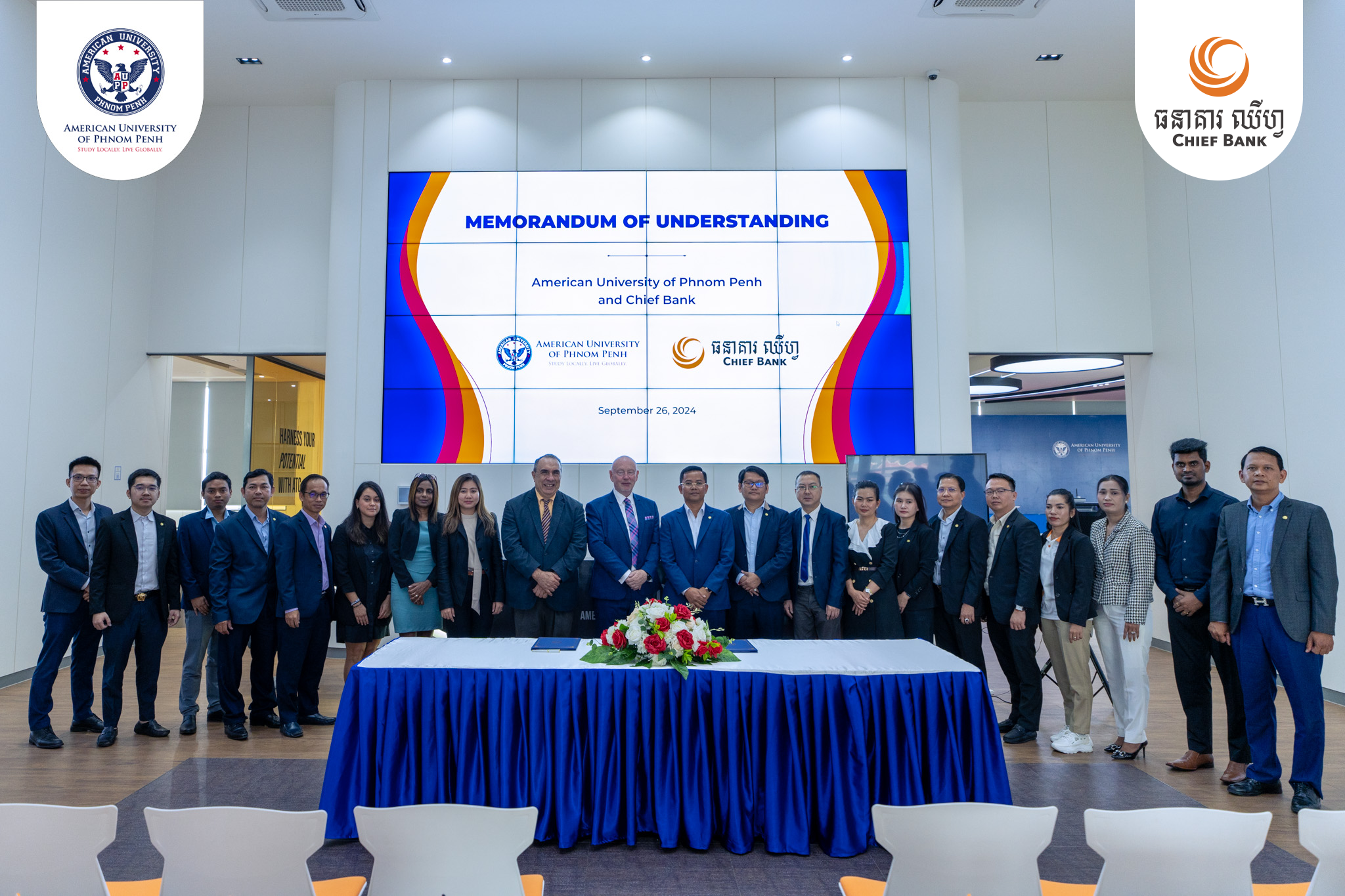Chief Bank and American University of Phnom Penh Forge Partnership to Promote Access to Education, Professional Development and ‘Chief Easy’ Digital Lending Platform
