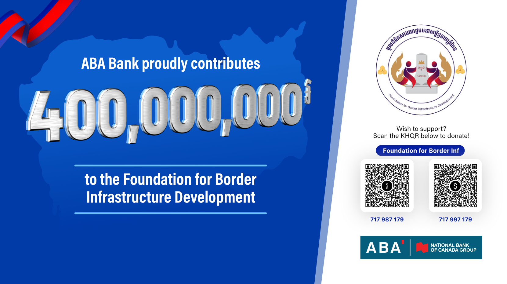 ABA Pledges Support Of 400 Million Riel For Border Infrastructure Development