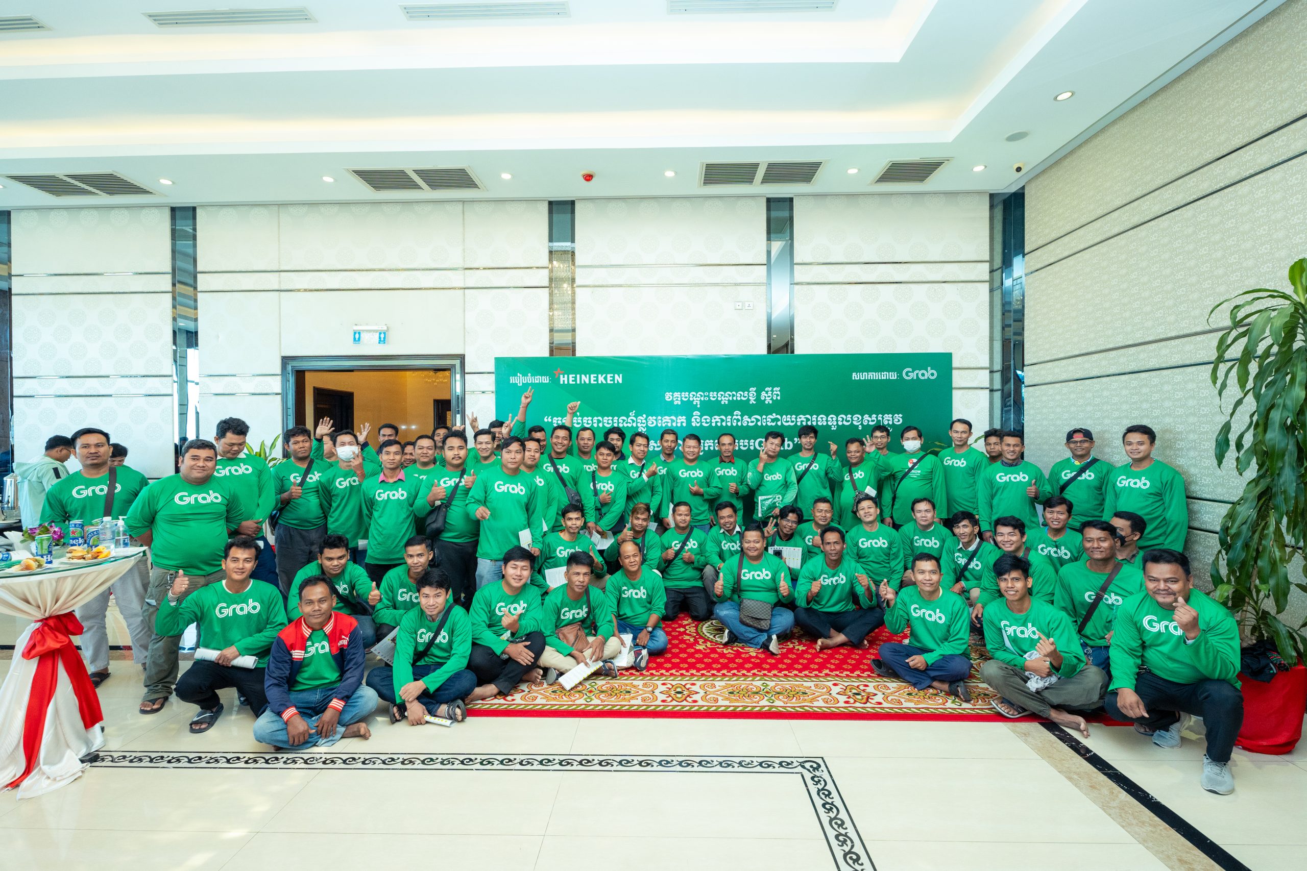 Heineken Cambodia & Grab Train 200 Tuk Tuk Drivers On Road Safety & Responsible Consumption