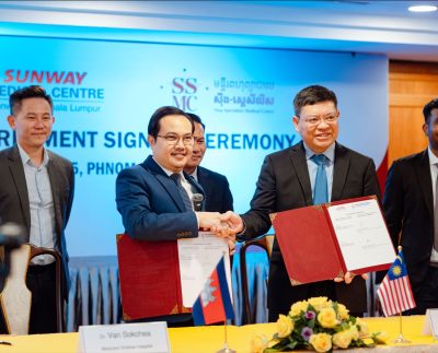Sunway Medical Centre signs partnership with Maxicare and SSMC in Phnom Penh to enhance healthcare collaboration – February 20, 2025.