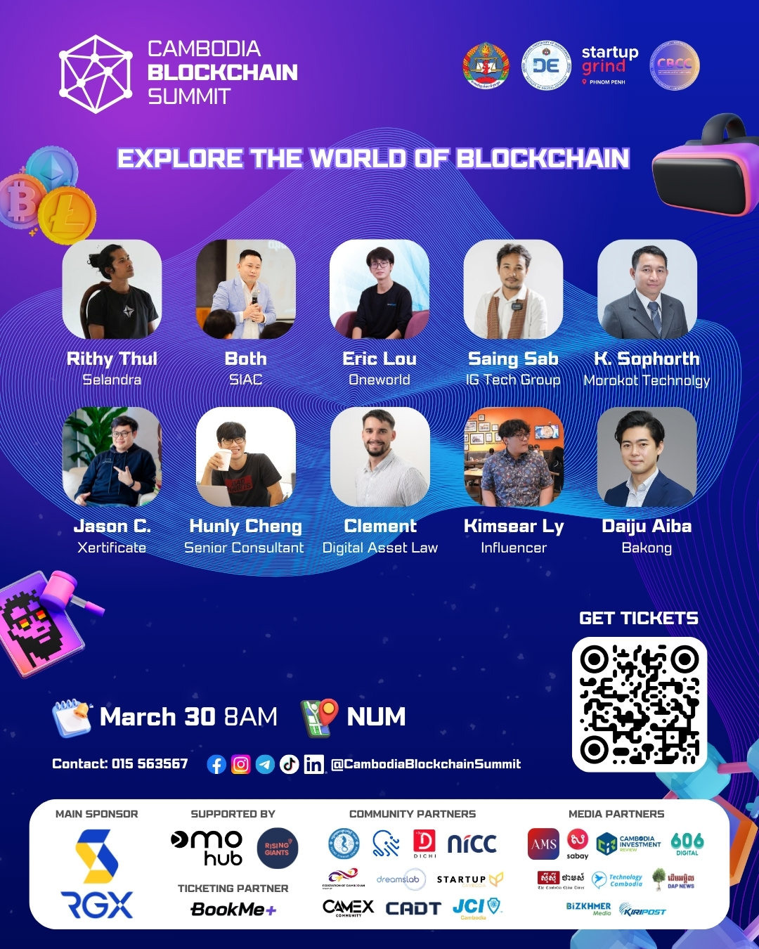 Cambodia Blockchain Summit 2025 Set for March 30 at NUM, Phnom Penh