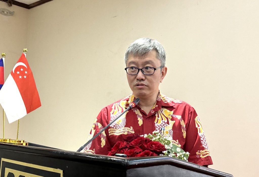 Outgoing President Andrew Tay