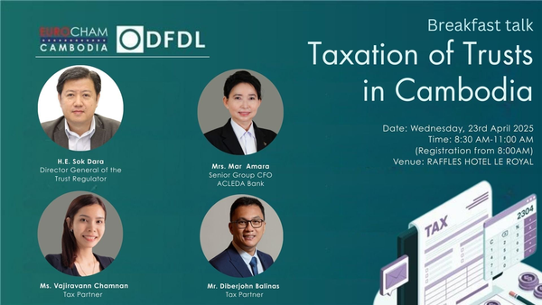 DFDL Cambodia and EuroCham to Host Trust Taxation Breakfast Talk in Phnom Penh on April 23
