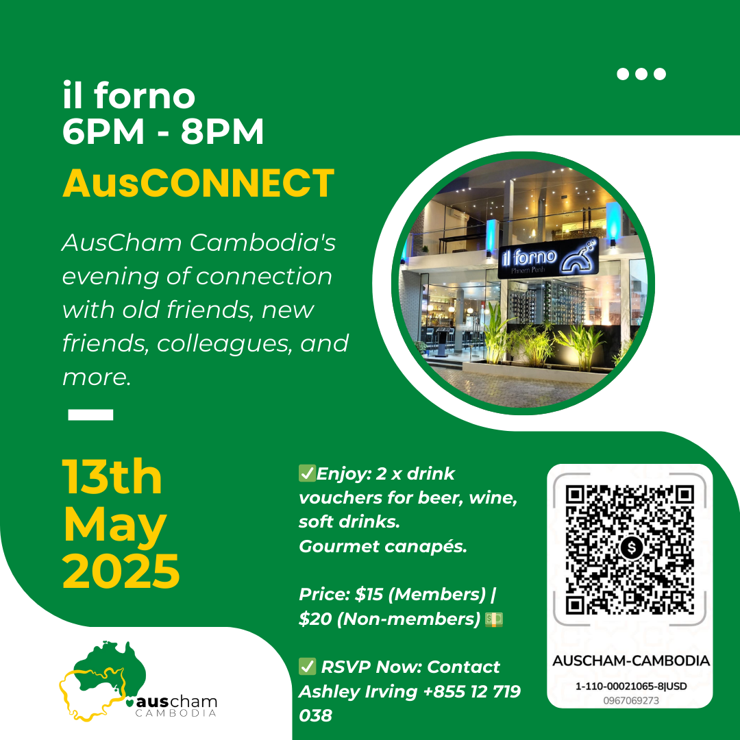 AusCham Cambodia to Host ‘AusCONNECT’ Networking Evening at il forno on May 13