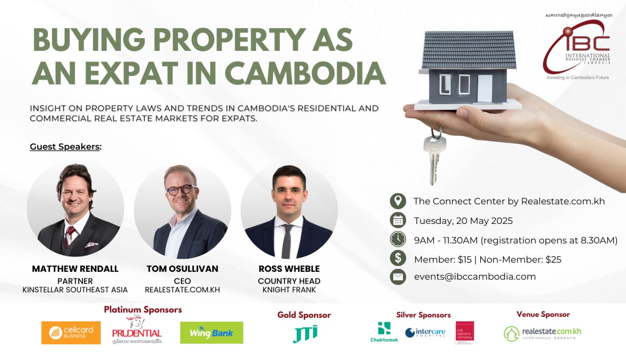 IBC: Expat-Focused Property Seminar Set at Realestate.com.kh on May 20