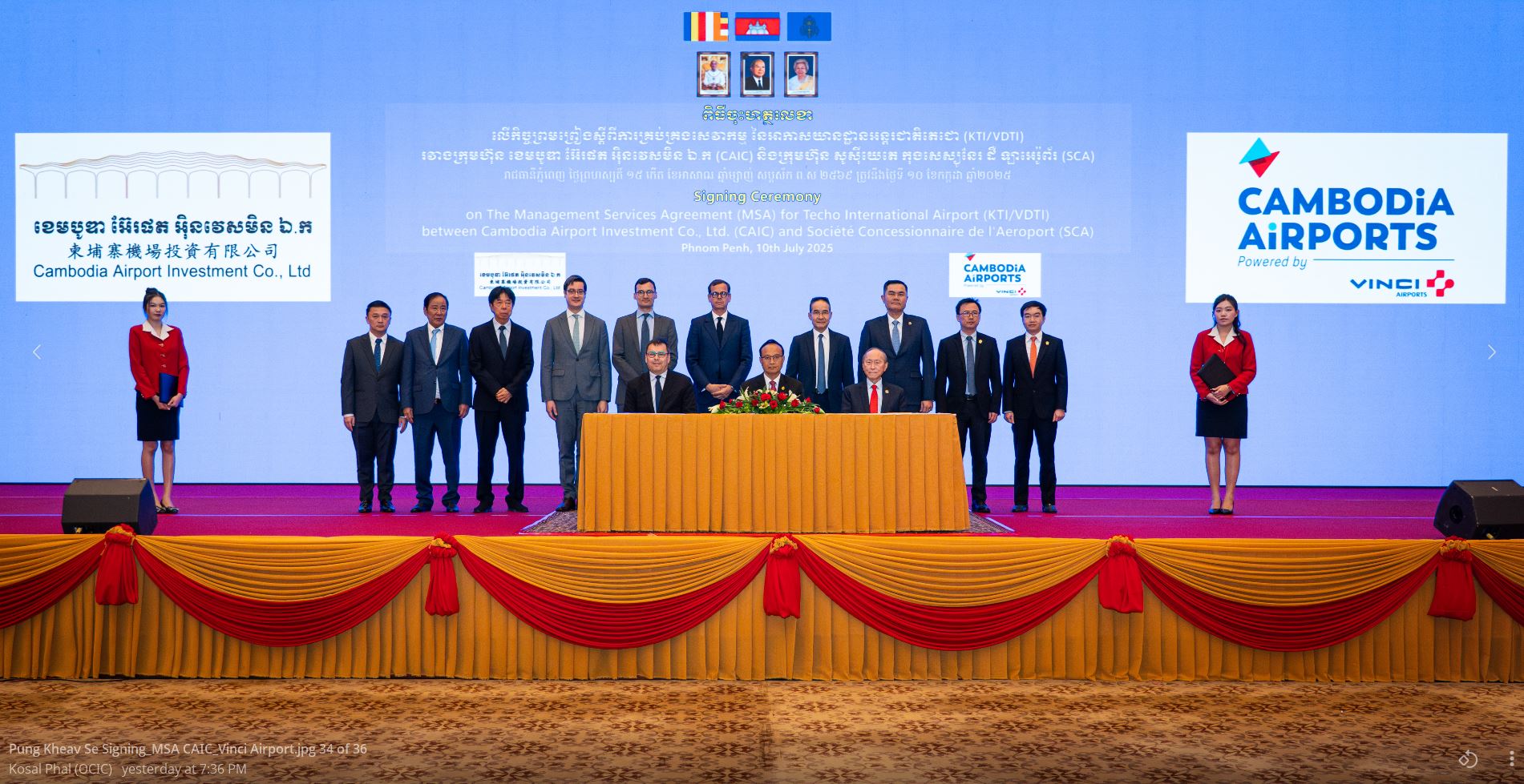 VINCI Selected by CAIC to Operate Techo International Airport, Phnom Penh’s New Gateway