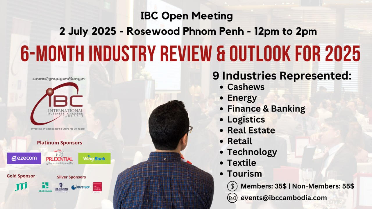 Industry Experts Set to Share 6-Month Outlook for 2025 at Rosewood Phnom Penh on July 2