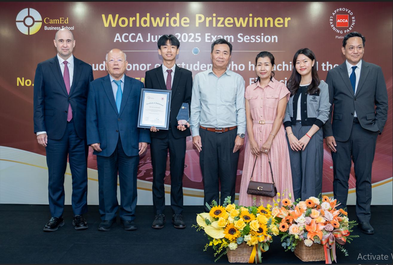 CamEd Student Achieves World No. 1 in International Accounting Exam
