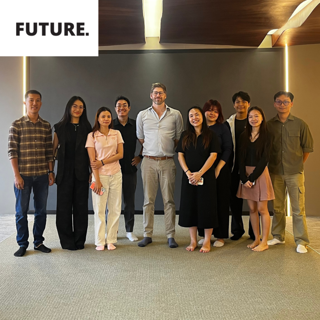 Harry Mann and his Future team, an Australian-founded architecture and design firm in Phnom Penh.