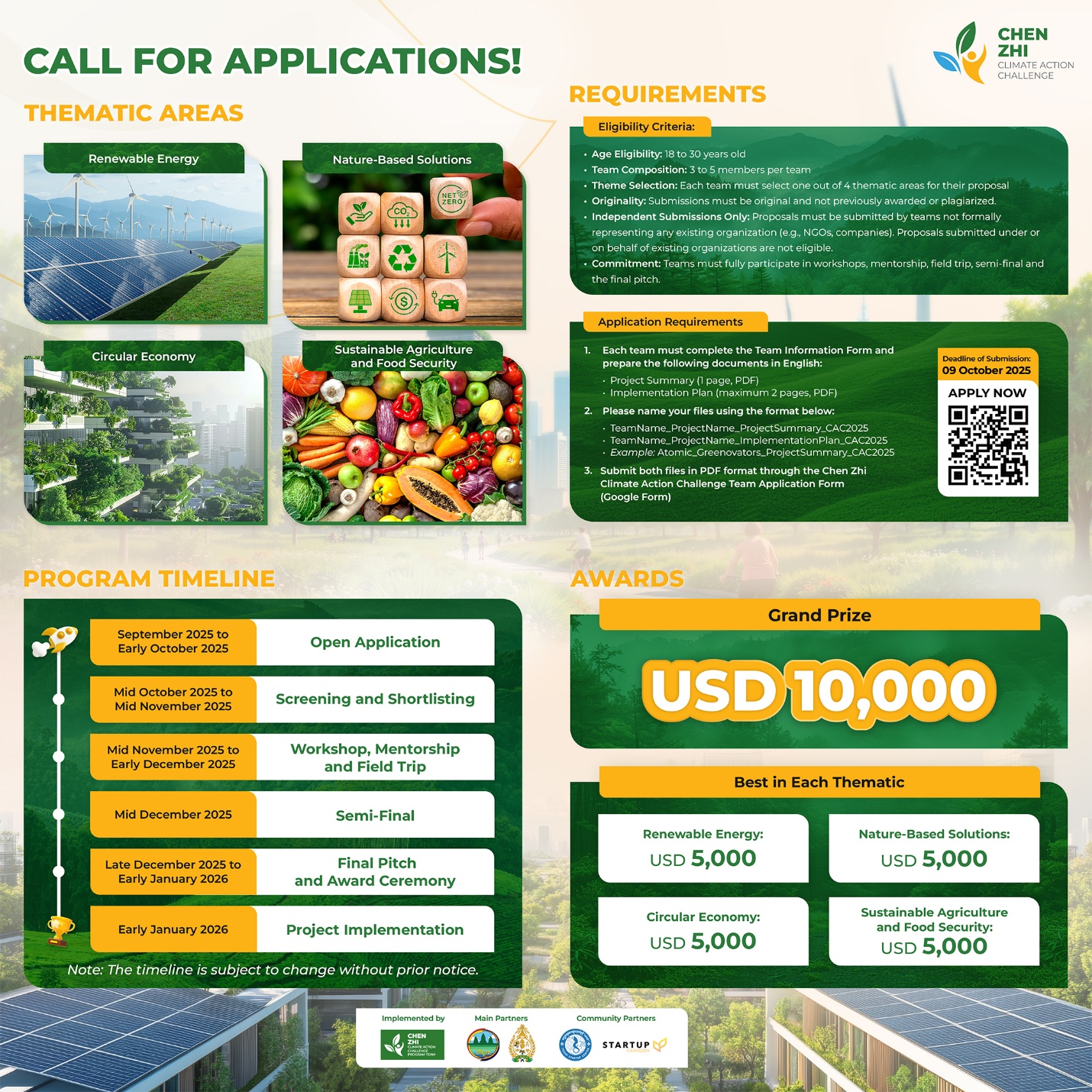 Chen Zhi Climate Action Challenge Now Accepting Applications to Empower Cambodia’s Green Innovators