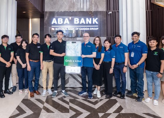 On 27 August 2025, the milestone was marked during a joint meeting at ABA Bank Head Office, attended by Zokhir Rasulov, EVP and Chief Digital Officer at ABA Bank, Kang Sovannarot, Country Head at Grab Cambodia, along with their respective teams.