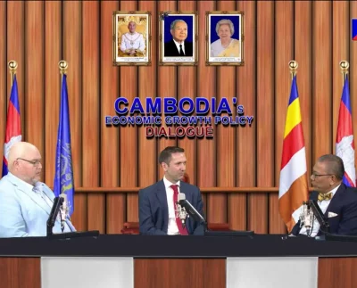 H.E. Prof. Dr. Sok Siphana, Senior Minister in charge of Special Missions and Chairman of the Trade Policy Advisory Board (TPAB), featured H.E. Dominic Williams, Ambassador of the UK to Cambodia, and James Roberts, Partner and Head of Advisory Services at KPMG in Cambodia