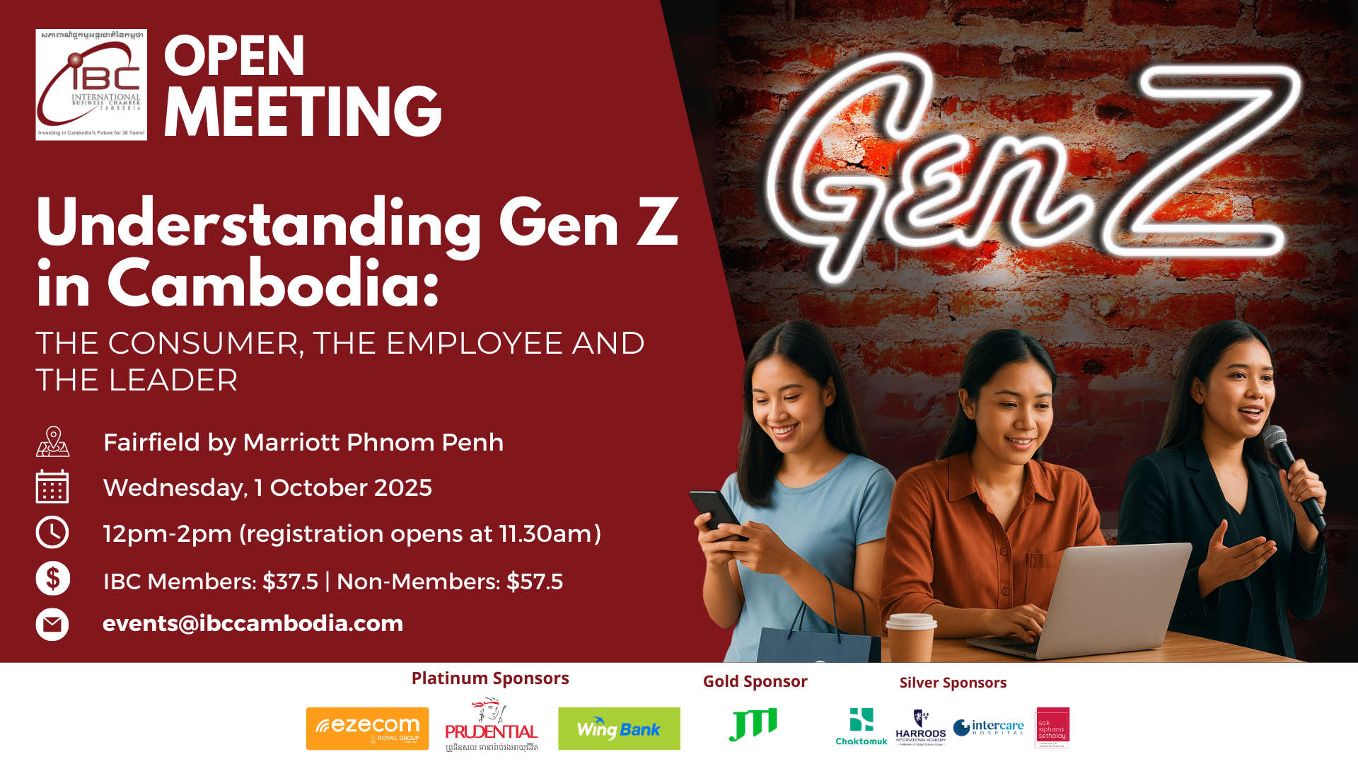 IBC: Cambodia’s Gen Z Business Realities to Be Explored at Fairfield by Marriott Phnom Penh on October 1