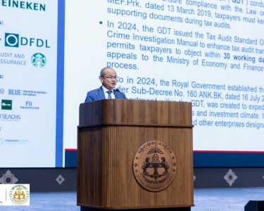 2025 AmCham Cambodia Tax Forum held at Tax Tower in Phnom Penh, Laysym Sim, Tax Partner at Andersen Cambodia