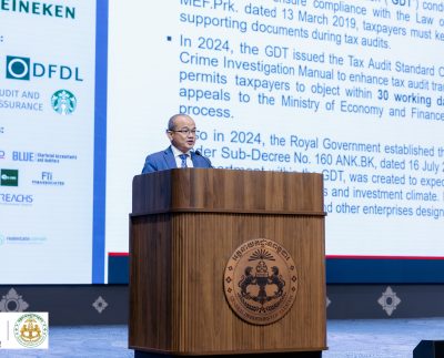 2025 AmCham Cambodia Tax Forum held at Tax Tower in Phnom Penh, Laysym Sim, Tax Partner at Andersen Cambodia