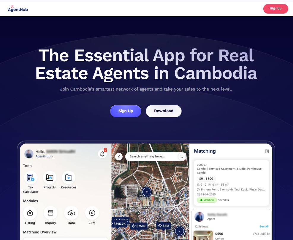 AgentHub Cambodia Launches AI Platform to Support Real Estate Professionals