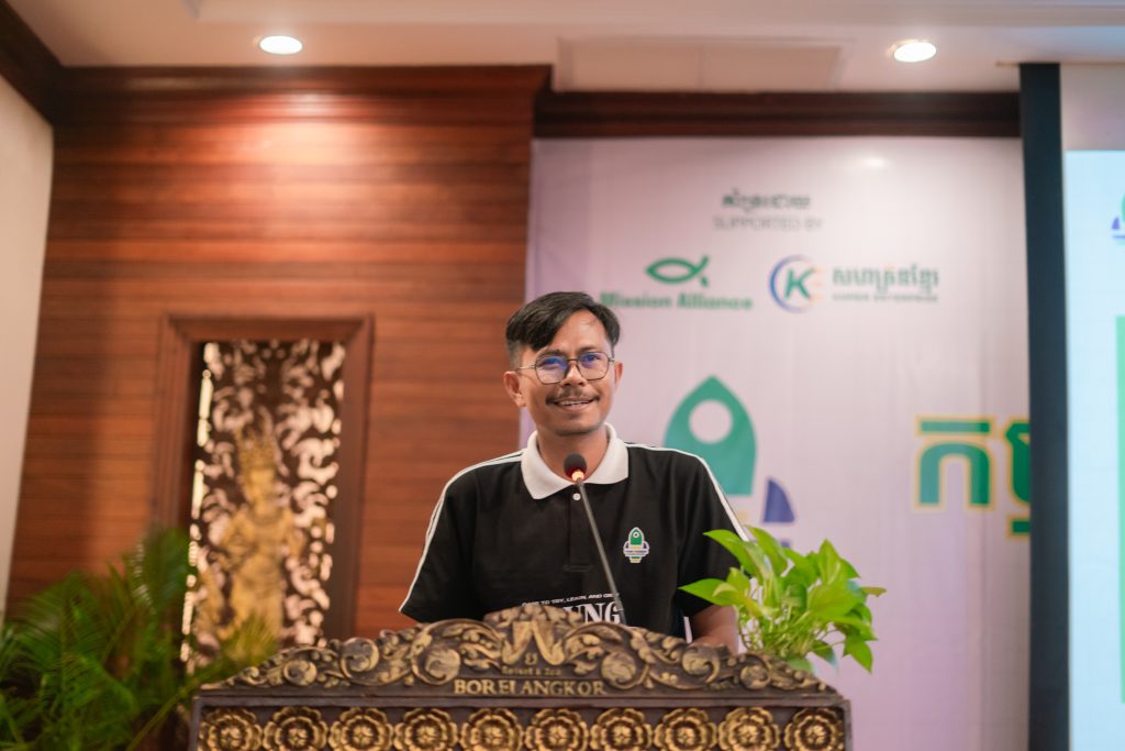Mr. San Mos, Project Manager and Leadership Representative of Mission Alliance Cambodia,