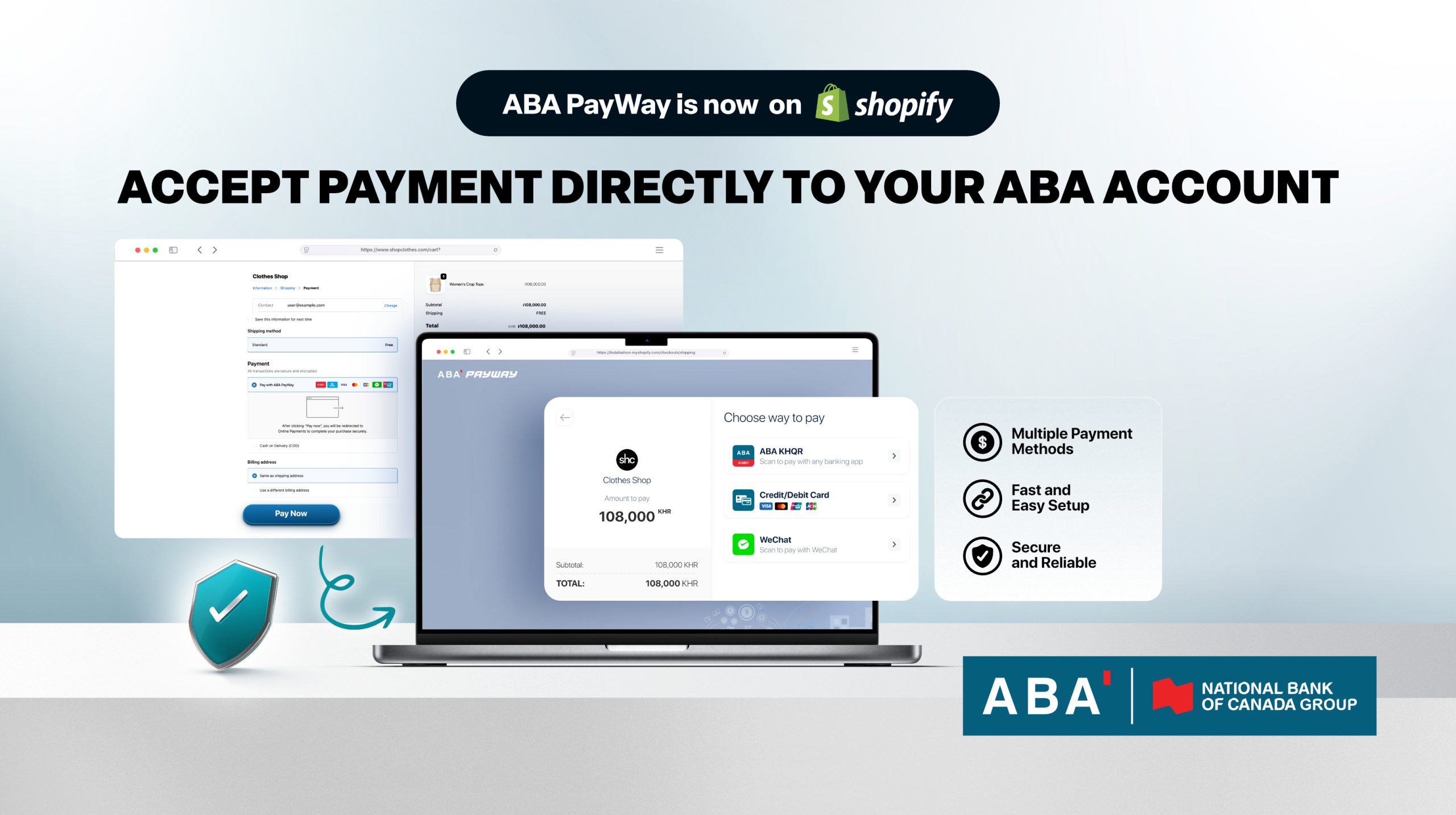 ABA PayWay Becomes Cambodia’s First Payment Gateway on Shopify