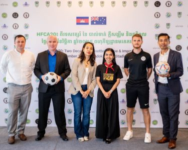 Happy Football Cambodia Australia Press Conference at Raintree Phnom Penh on October 10, 2025: Credit Scott Rotzoll