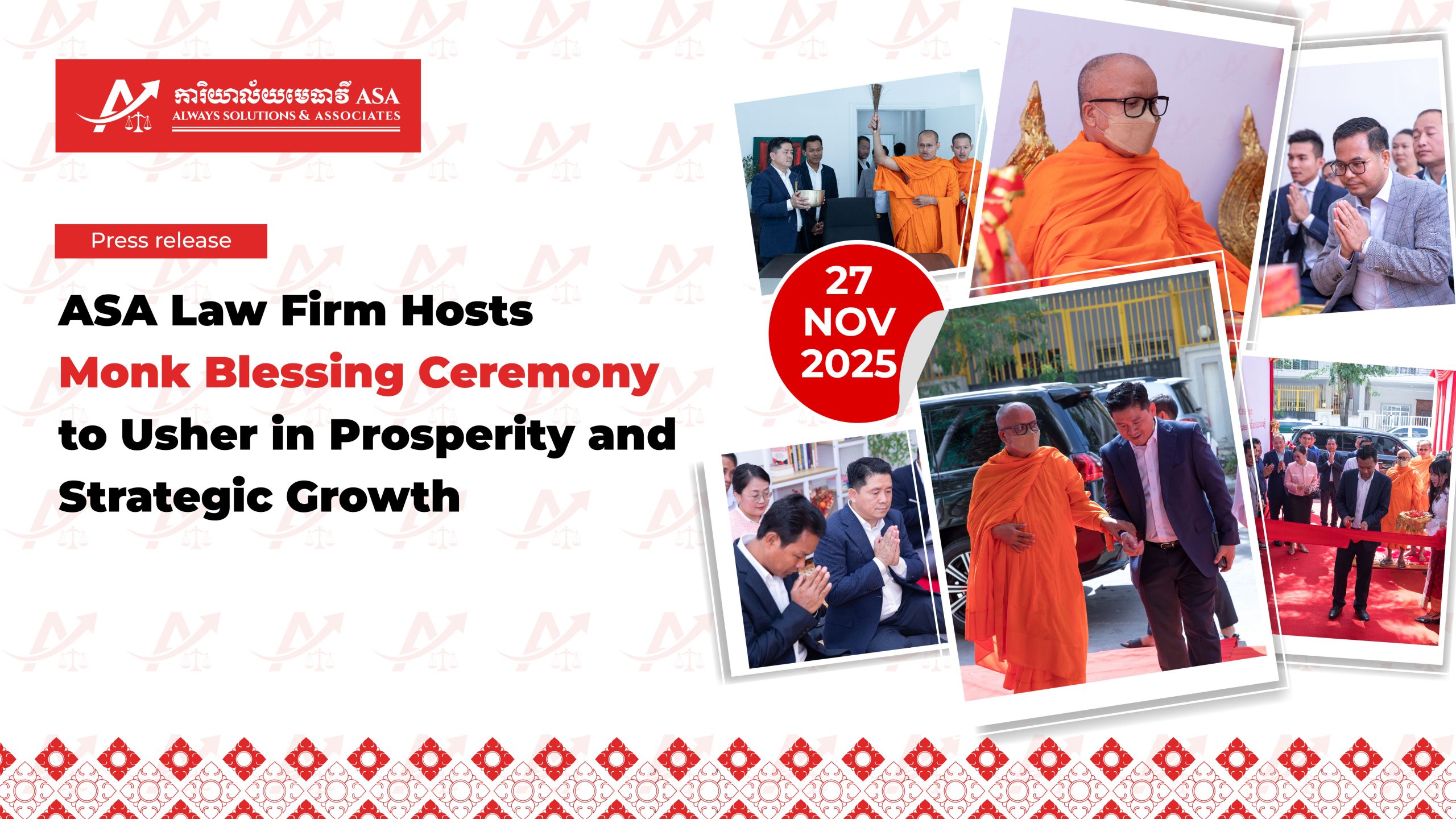 ASA Law Firm Hosts Monk Blessing Ceremony to Usher in Prosperity and Strategic Growth