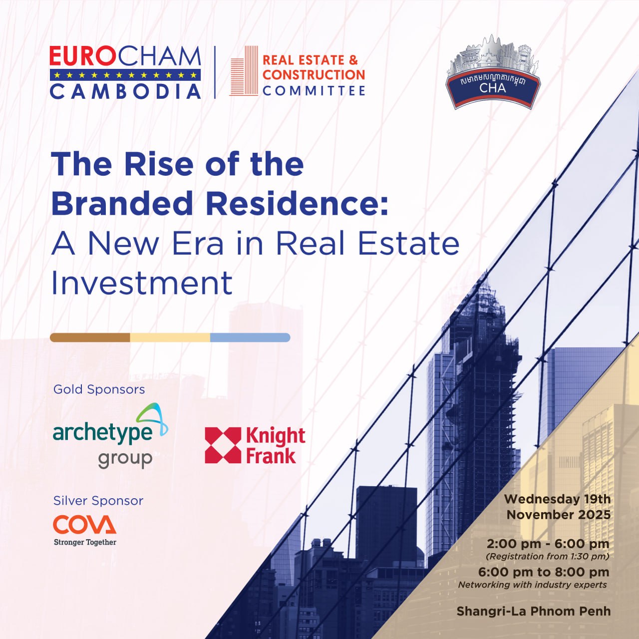 EuroCham to Spotlight Branded Residences in Cambodia at Shangri-La Phnom Penh on November 19