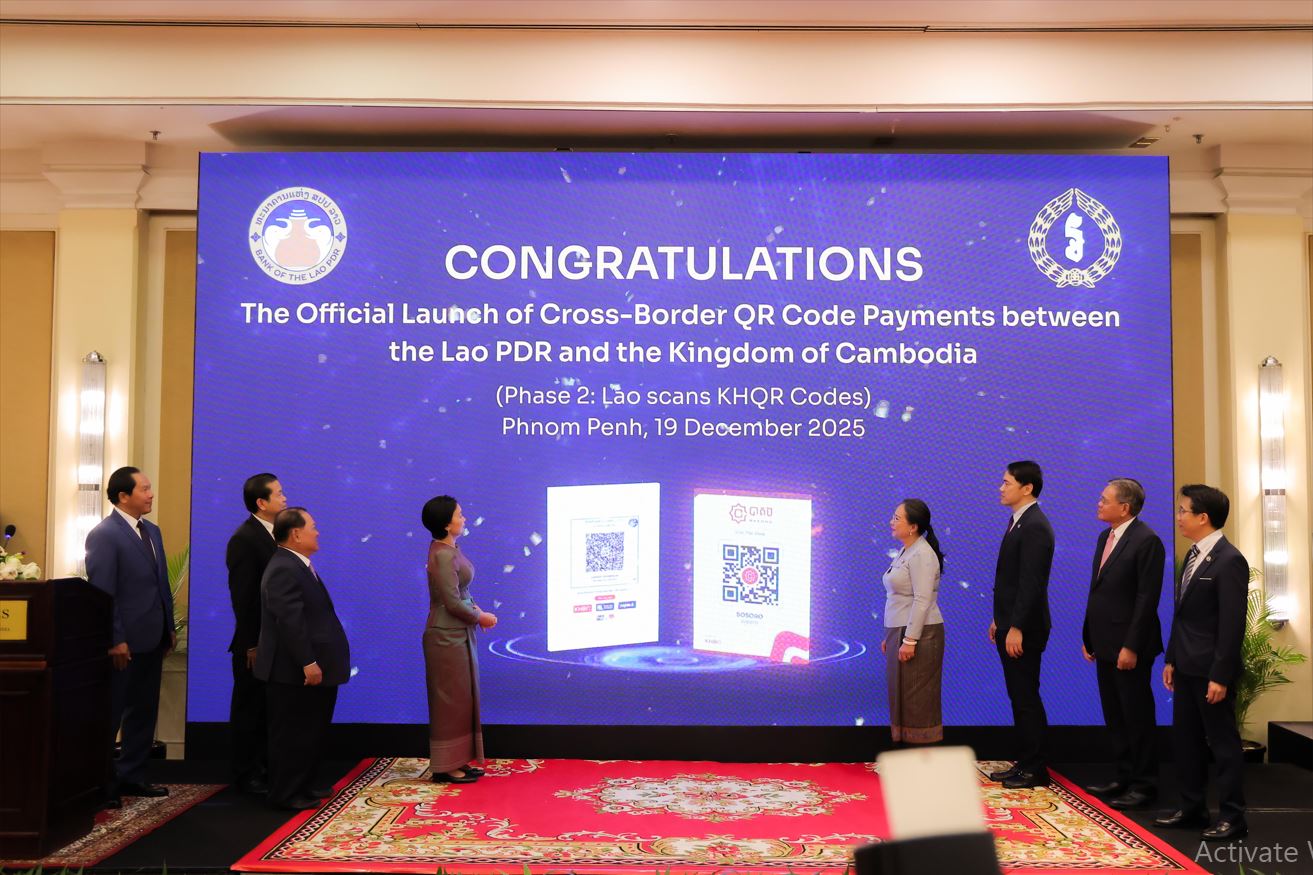Official Launches of Cross-Border Payment via KHQR Code in Cambodia (Phase II: Laos Scans KHQR Code)
