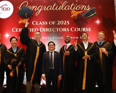 Cam-IoD celebrated its first Certified Directors 2025 Class graduation on 12 November 2025 at Rosewood Phnom Penh, marking a milestone for corporate governance in Cambodia.