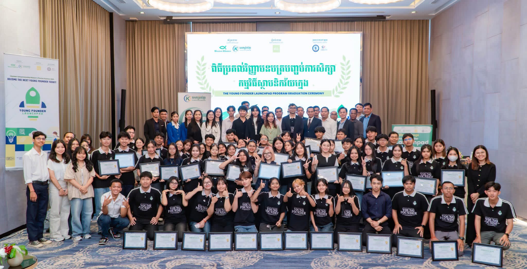 Young Founder Launchpad Program Concludes with Student-Business Ideas Showcase at Final Pitching & Graduation Ceremony