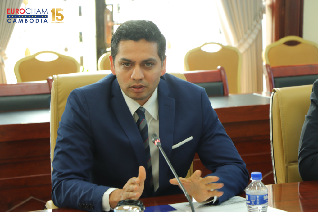 Kaushal Rohilla, Vice-Chairperson of EuroCham’s Transport & Logistics Committee and General Manager of CMA CGM Cambodia