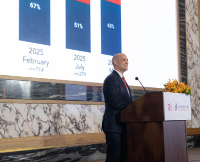 Outgoing AmCham President Casey Barnet Presents the AmCham Business Outlook 2026.