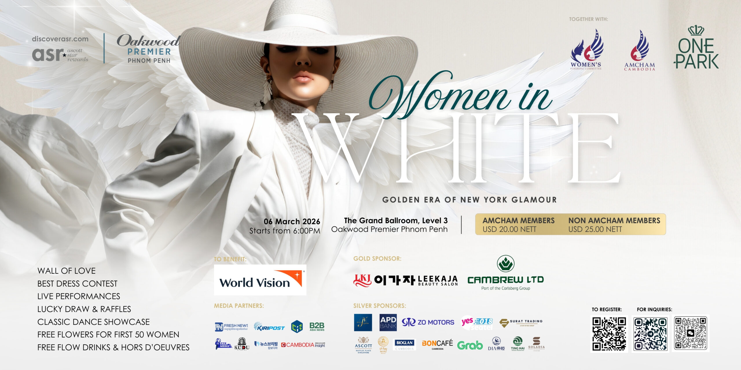 CIR Media Joins Oakwood Premier Phnom Penh For International Women’s Day Event “Women In White”