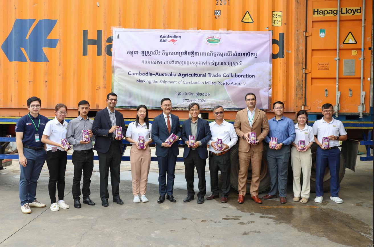 Cambodia–Australia Trade Grows As Amru Rice Signs 400-Tonne Export Deal With Australia’s Green Group