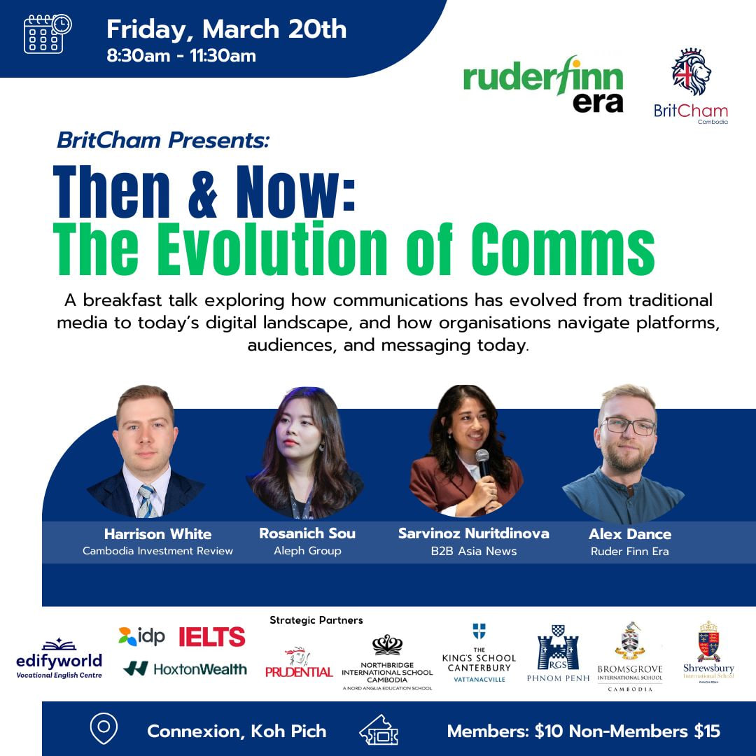 BritCham to Host ‘Evolution of Communications’ Breakfast Talk with Industry Leaders at Connexion on March 20