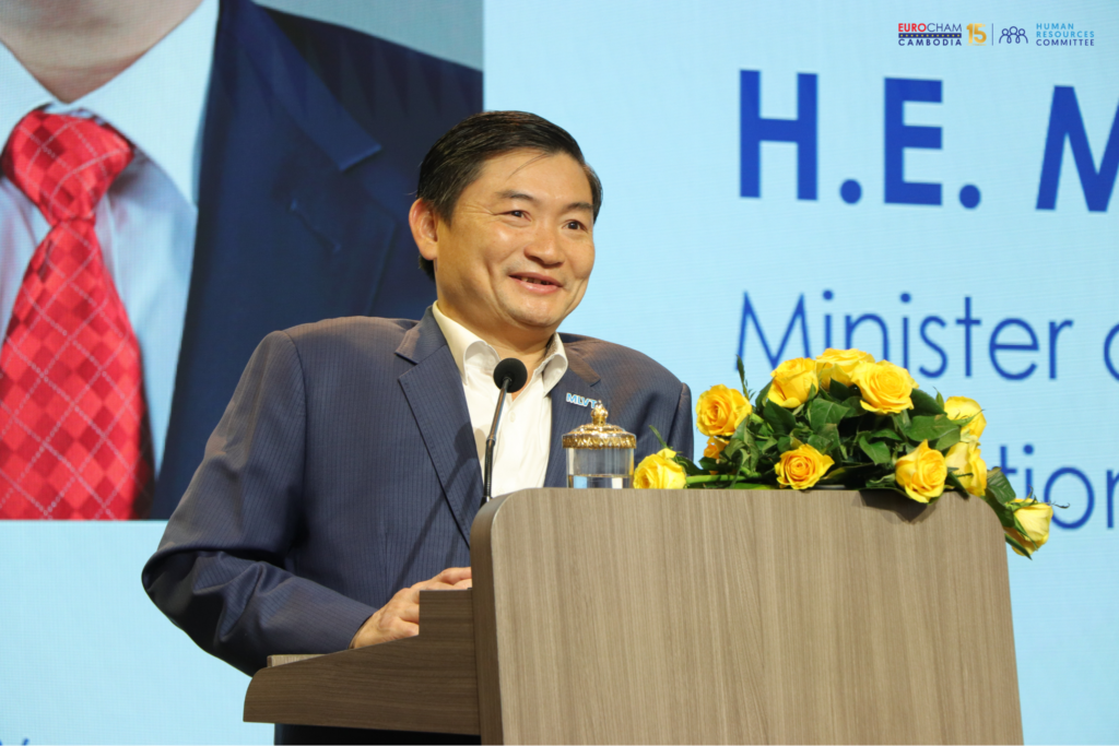 Ministry of Labour and Vocational Training, including Minister Heng Sour