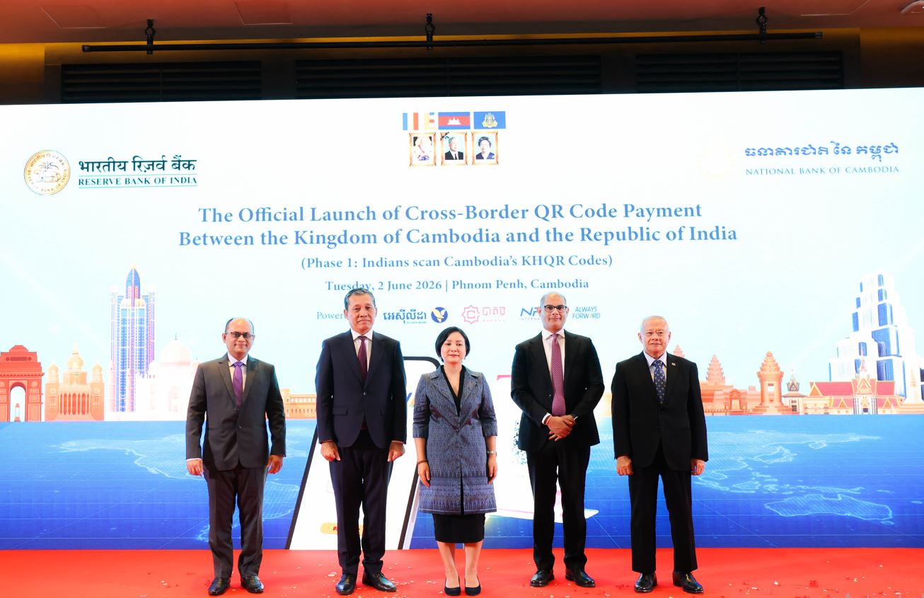 The Official Launch of Cross-Border QR Payment between the Kingdom of Cambodia and the Republic of India (Phase 1: Indians Scan Cambodia’s KHQR Code)
