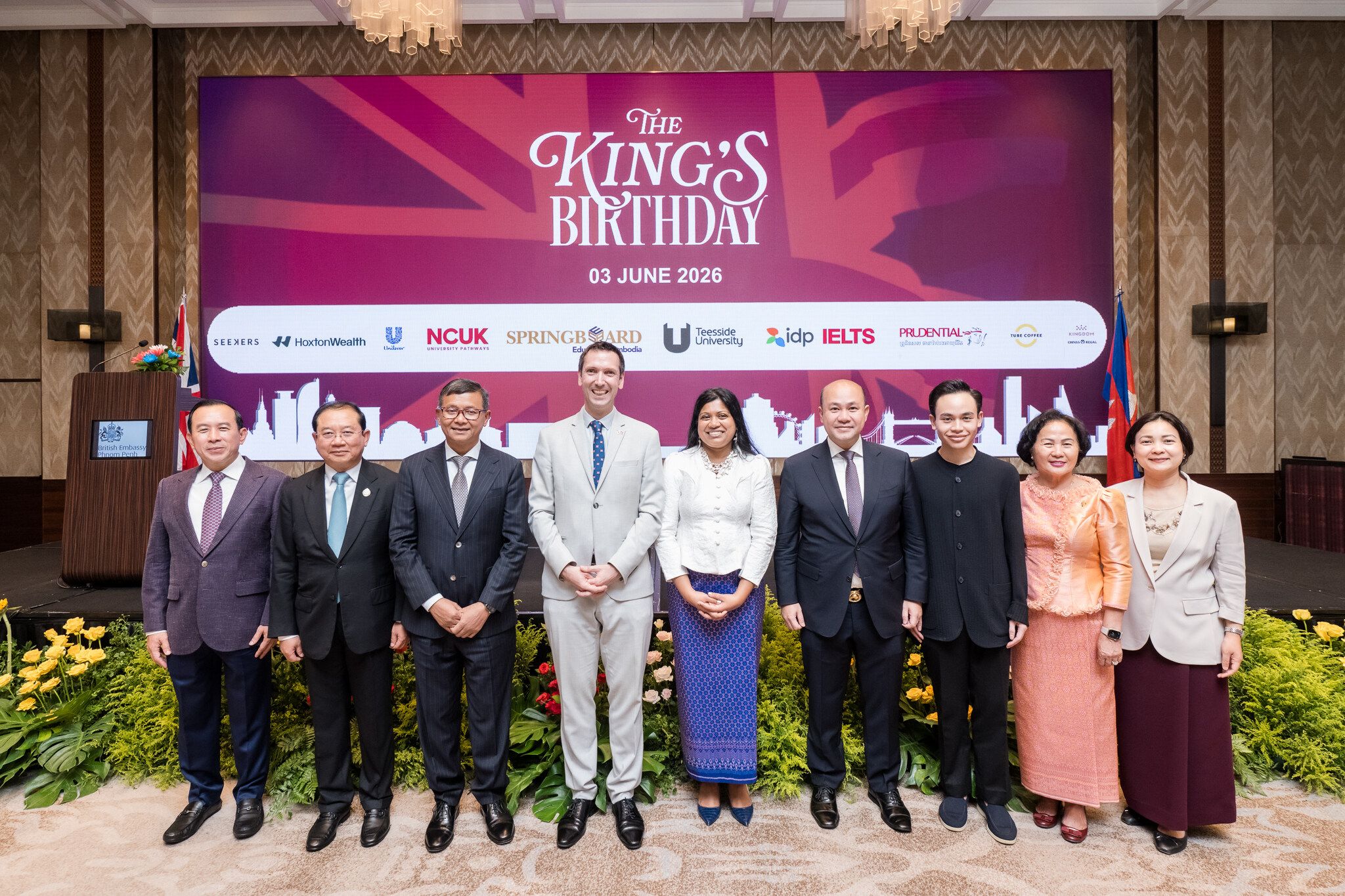 More Than 400 Business Leaders, Diplomats And Officials Attend King Charles III Birthday Celebration In Phnom Penh