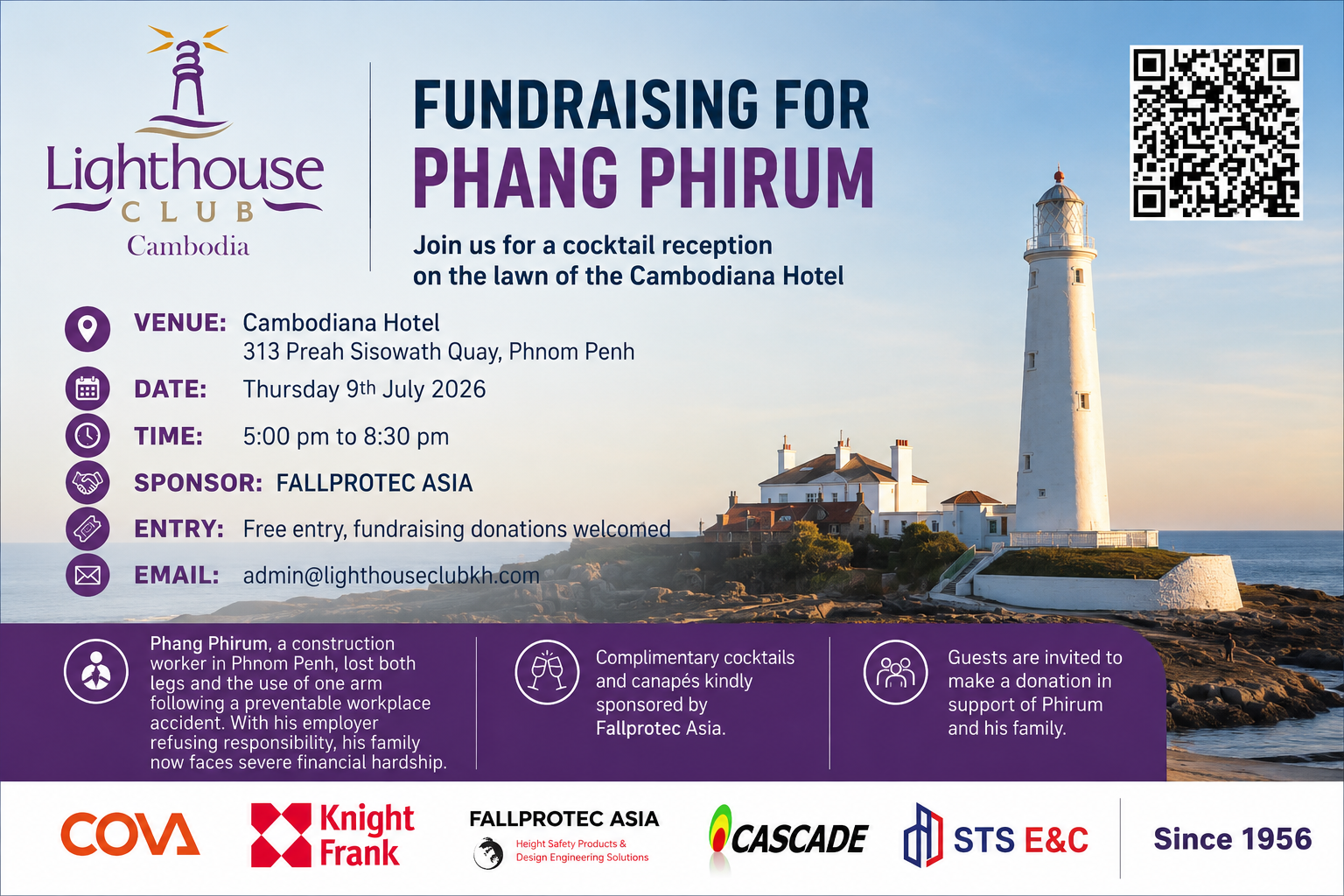 Cambodia’s Real Estate & Construction Leaders to Gather at Hotel Cambodiana for Lighthouse Club Charity Fundraiser