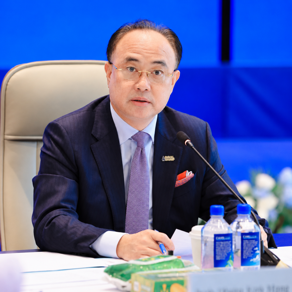 Neak Oknha Kith Meng, President of the Cambodia Chamber of Commerce and Chair of the Coordination Committee of the Private Sector Working Groups
