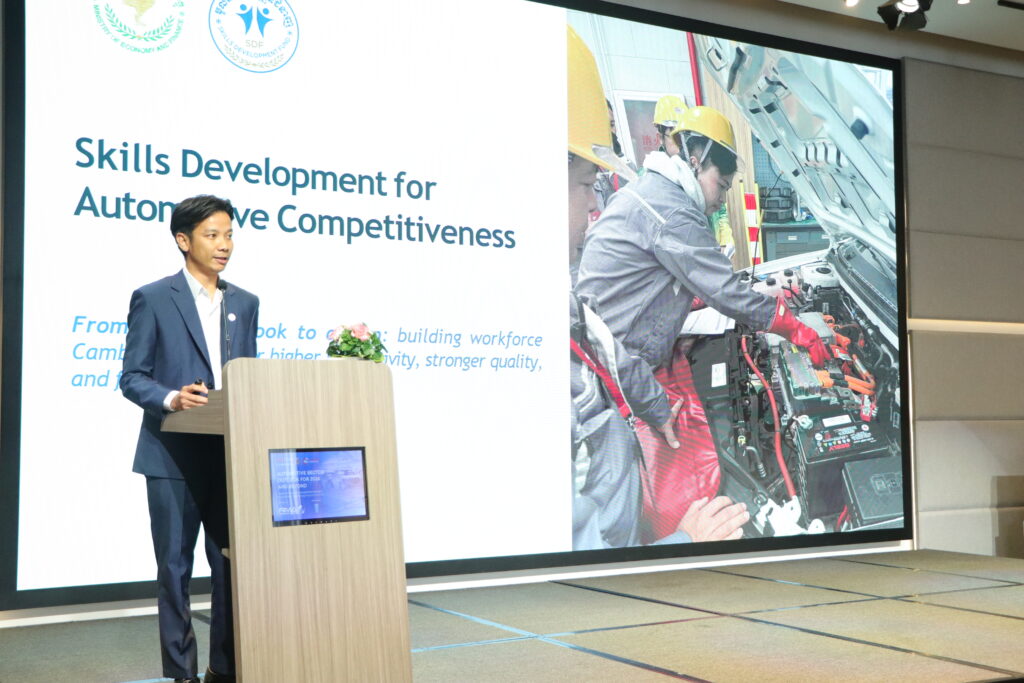 Makara Choeurn, Chairperson of EuroCham Cambodia Automotive Committee and Project Manager at RMA Cambodia,